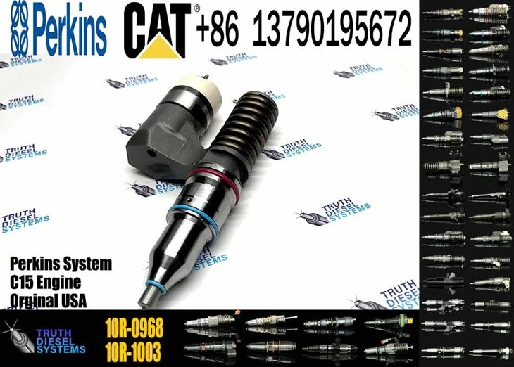 Caterpillar Injector C12 New 212-3466 2123466 10R-0968 10R0968 Common Rail Fuel Injector For C10 C12 Engine Excavator 345B 345C Diesel Parts Original New Injector high quality